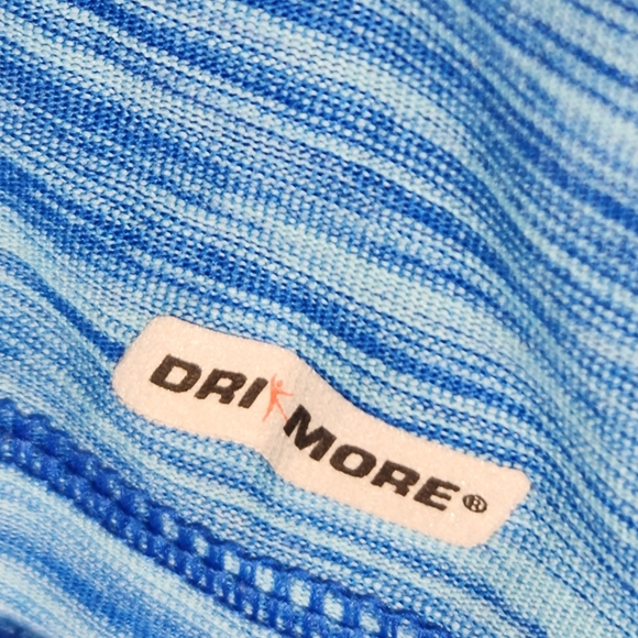 Danskin Dri More Blue Breathable Racerback Exercise Tank Top Size Medium - Picture 4 of 5